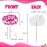 Wobbox First Tooth Photo Booth Party Props (13 Pcs) with I Got My 1st Tooth Bunting Banner, Pink Colour Stylish Font, First Tooth Decoration, First Tooth Decoration Items for Baby