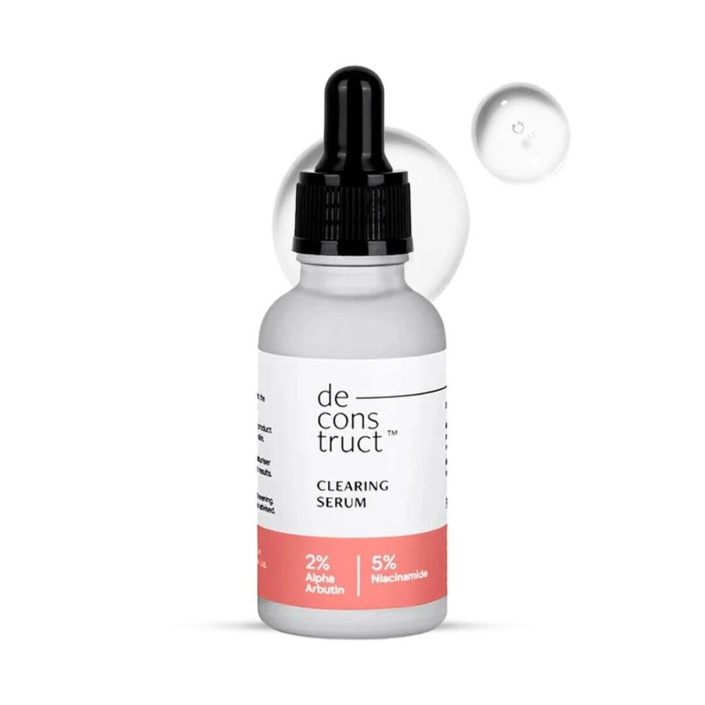 Deconstruct Clearing Serum 2% Alpha Arbutin + 5% Niacinamide | Anti - Pigmentation & Tanning Face Serum | Clears Dark Spots, Marks, Hyperpigmentation | For both Men & Women | 30ml
