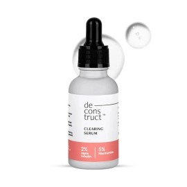 Deconstruct Clearing Serum 2% Alpha Arbutin + 5% Niacinamide | Anti - Pigmentation & Tanning Face Serum | Clears Dark Spots, Marks, Hyperpigmentation | For both Men & Women | 30ml