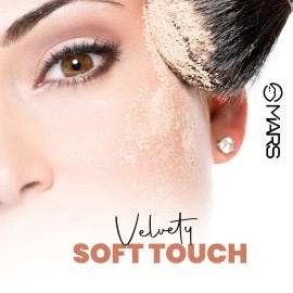 MARS Wonder 2 In 1 Compact With Mirror And Powder Puff | Natural|Oil And Sweat Control | Long Lasting Compact Powder For All Type of Skin (16 Gram) (Shade-03), Beige