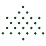 Comet Busters Green Square Bindis (4mm) (BIN1203)