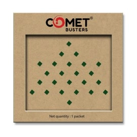 Comet Busters Green Square Bindis (4mm) (BIN1203)