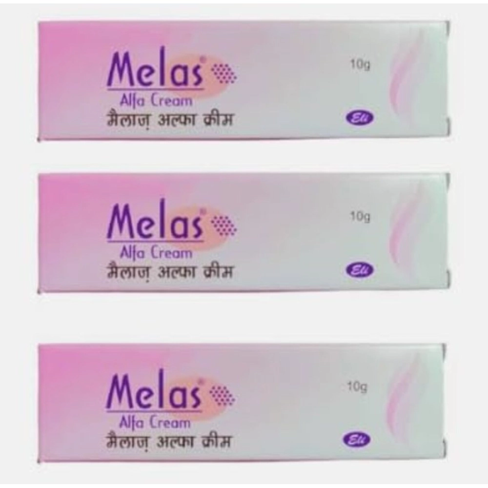 Melas Alfa Cream (Pack of 3 Creams) for Glow and Beauty