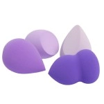 GUBB Beauty Blender For Face Makeup | Foundation Blending Beauty Sponge, Flawless for Liquid, Cream, Foundation & Powder | Makeup Sponge (Purple) - Set of 4