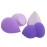 GUBB Beauty Blender For Face Makeup | Foundation Blending Beauty Sponge, Flawless for Liquid, Cream, Foundation & Powder | Makeup Sponge (Purple) - Set of 4