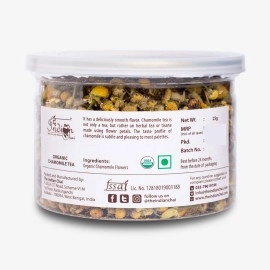 The Indian Chai - Organic Chamomile Tea, Herbal Tea, Whole Flowers, Caffeine Free, 25 grams