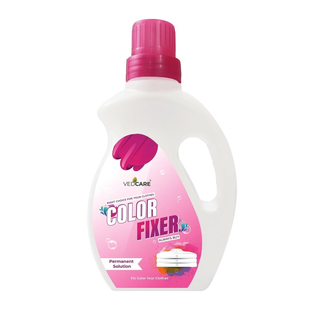 Vedcare Fabric Color Fixer Liquid For Clothes, Works For Silk, Cotton, Georgette And All Fabric 500 Ml, Pack of 1