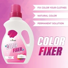 Vedcare Fabric Color Fixer Liquid For Clothes, Works For Silk, Cotton, Georgette And All Fabric 500 Ml, Pack of 1