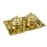 Spillbox Traditional Handcrafted Brass Thali Haldi kumkum Chandhan Holder Stand Plate with Lid for Pooja|Puja Rectangle Thali with Bowl|Brass Pooja Thali| Worship-Rectangle Leaf-2 Bowl