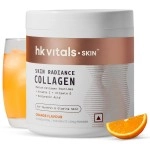 HealthKart HK Vitals Skin Radiance Collagen Powder, Marine Collagen (Orange, 200 g), Collagen Supplements for Women & Men with Biotin, Vitamin C, E, Sodium Hyaluronate, for Healthy Skin, Hair & Nails