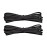 Lify Waxed Cotton Extra Thin Round Unisex Shoelaces for Formal, Dress, Oxford shoes, Black (2 Pair, Each 80CM (31.5\'\'))