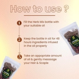 Royal Swag Ayurvedic Herbal Hair Oil Mix 30 g x 2 packs for Healthy Hair Growth Packed with Goodeness of Ayurvedic Natural Dried Herbs For Oil Infusion | Made In India | Pack of 2(1 pack = 1 Oz/30 gm)