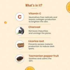 Sirona Vitamin C Face Wash for Men & Women - 125 ml | Suitable For All Skin Type | Provides Radiance, Removes Impurities & Soothes Skin