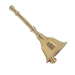 VR Creatives Aarti Brass Bell Pooja Ghanti Musical Instruments for Puja and Gift H - 3.5 inch