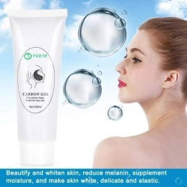 HAPYONLFU 80ml Carbon Peel Cream Gel for Skin Rejuvenation Black Doll,Facial Skin Deep Cleaning with Carbon Gel Nano Activated Carbon for Laser (1pc)