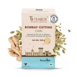 Teabox Bombay Cutting Masala Chai 250 Grams | Inspired By The Bustling City | Tea Blended With Natural Cardamom, Ginger & Fennel