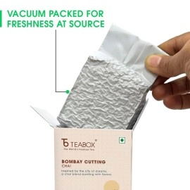 Teabox Bombay Cutting Masala Chai 250 Grams | Inspired By The Bustling City | Tea Blended With Natural Cardamom, Ginger & Fennel