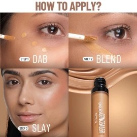 Swiss Beauty Liquid Light Weight Concealer With Full Coverage |Easily Blendable Concealer For Face Makeup With Matte Finish | Shade- Orange, 6g