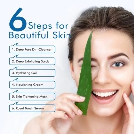 NUTRIGLOW Natural\'s Advanced Pro Formula Diamond Radiance Facial Kit for Advanced Cellular Age Balance & Skin Cell Repair, 10 gm x 6 Each, Pack of 2