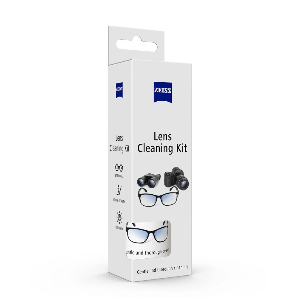 ZEISS Lens Cleaning Solution Kit 60ml with Microfiber Cloth- Pack of 1 | Perfect Lens Cleaner for Spectacles, Eyeglasses, Sunglasses, Camera Lenses and Binoculars