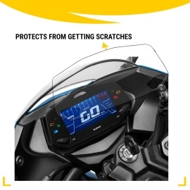 NIKAVI SMSG28 Speedo Meter Screen Protector Scratch Guard Compatible for - Suzuki Gixxer SF 150/250 cc NKVKC