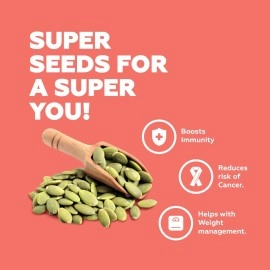 Yogabar Pumpkin Seeds Unroasted Rich in Protein and Fiber Superfood - 250g Grade AAA - Pumpkin Seeds for Eating - Healthy Snacks for Weight Loss - Rich in Immunity Booster Anti-Oxidants.