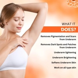 INTIMIFY Underarm Whitening Cream for Women, Armpit Whitening Cream Natural with Kojic Acid & Vitamin B3 20g