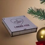 StarLaser 20 Reasons Why I Need You Message Box Gift For Anniversary Birthday And Loveable Person(Engineered Wood, Brown) (Pack of 1),130 gram