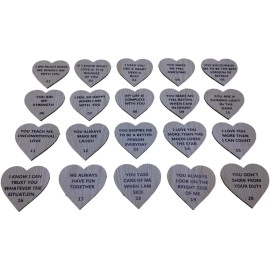 StarLaser 20 Reasons Why I Need You Message Box Gift For Anniversary Birthday And Loveable Person(Engineered Wood, Brown) (Pack of 1),130 gram