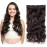 MoonEyes Dark Brown Color Curly Wavy Hair Extension in 5 Clip Based