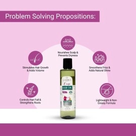 Lashika Onyn Hair Oil with Onion Seed Oil, Black Seed Oil, Coconut Oil, Olive Oil and Argan Oil - Helps to Replenishes, Strengthens, and Repair Hair (200 ml)