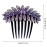 PALAYPurple Leaf Hair Clips for Women Flower Hair Comb Pins Slide Hair Clips for Girls Crystal Barrettes Bridal Charm Hair Accessories(Purple)
