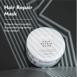 iluvia Hydrophobic Hair Repair Mask (Humidity-Resistant, Anti-Frizz Hair Mask, Restores The Hairs Moisture Balance, Repairs Dry, Brittle, Chemically Treated Hair, 200 Gram - Fresh