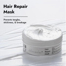 iluvia Hydrophobic Hair Repair Mask (Humidity-Resistant, Anti-Frizz Hair Mask, Restores The Hairs Moisture Balance, Repairs Dry, Brittle, Chemically Treated Hair, 200 Gram - Fresh