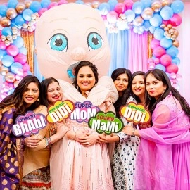 Party Propz Wedding Haldi Props 27 Pcs for Bride and Family, pre Wedding Props for Photoshoot, Marriage Props