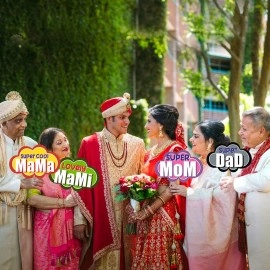 Party Propz Wedding Haldi Props 27 Pcs for Bride and Family, pre Wedding Props for Photoshoot, Marriage Props