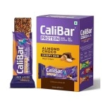 CaliBar 20 Gram Protein Bar - Almond Choco Crispy Bar No Added Sugar, Gluten-Free, 5 Gram Fiber, No Preservatives, Delicious Taste & 100% Veg Whey & Plant Based Protein (6 Bars)
