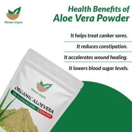 Mewar Impex Natural Aloe Vera Powder 900 gm (Aloe Barbadensis) Powder For Hair And Skin Care