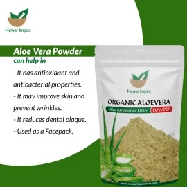 Mewar Impex Natural Aloe Vera Powder 900 gm (Aloe Barbadensis) Powder For Hair And Skin Care