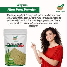Mewar Impex Natural Aloe Vera Powder 900 gm (Aloe Barbadensis) Powder For Hair And Skin Care