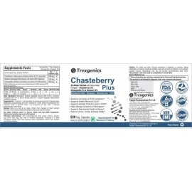 Trexgenics CHASTEBERRY PLUS Women\'s health formula with Chasteberry, Ashwagandha & Shatavari (60 Vcaps) (Pack of 1)