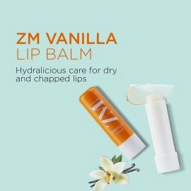 ZM Zayn & Myza Vanilla Lip Balm - SPF Protection With Almond Oil & Vitamin E, Goodness of Jojoba Oil, Moisturizes and Repairs Dry Lips - PABA-free, 100% Vegetarian, 4.5 g (Pack of 2)