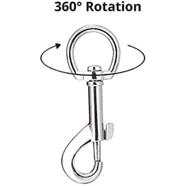 RvPaws Dog Metal Chain Leash Silver Heavy Weight, Dogs Leash Chain, Heavy Duty Dog Chain with Heavy Hook (L - 60 Inch) for Puppy and Dogs (Medium)