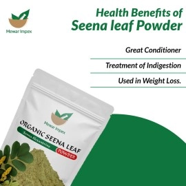 Mewar Impex 100% Organic Senna Leaves | Sonamukhi Powder 250g | Senna Alexandrina | Cassia Angustifolia | Sanay Patti