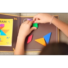 Pelikas Toyz Brain Booster Children\'s Games| Magnetic Puzzle for Kids| Educational Travel Toys for Kids 5 Years & above| Gift for Boys Girls| Magnetic Tangram Junior