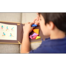 Pelikas Toyz Brain Booster Children\'s Games| Magnetic Puzzle for Kids| Educational Travel Toys for Kids 5 Years & above| Gift for Boys Girls| Magnetic Tangram Junior