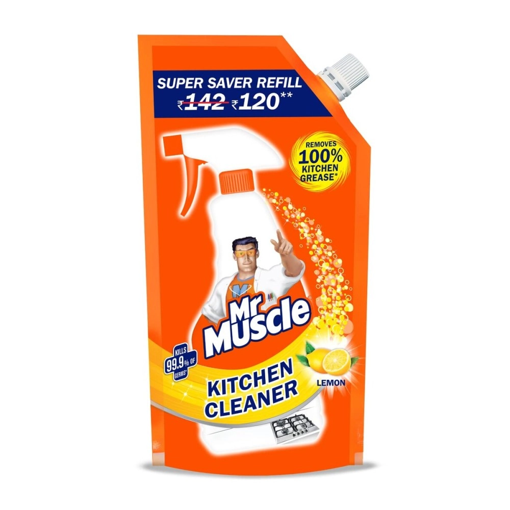 Mr Muscle Kitchen Cleaner - 425ml Pouch (Lemon)