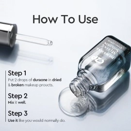 C2P PROFESSIONAL MAKE UP Pro Duraone Mixing Solution - 20ml | Fix Broken Makeup, Dry Gel Eyeliner & Mascara Matte Finish Pigment Activator & Illuminator