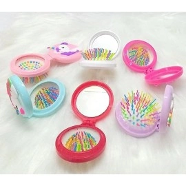 Tera13 Unicorn Mermaid Comb for Girls Kids Hair Brush for Kids Mirror for Make up Small Girls Kids Return Gift (Mermaid Comb Mirror 1 Piece)