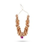 RDK SON\'S Sandalwood Haar Sandalwood Mala for Photo Frame !! Chandan Scented Wooden Haar/Mala, Garland for Mala for Photo (12 Inch)